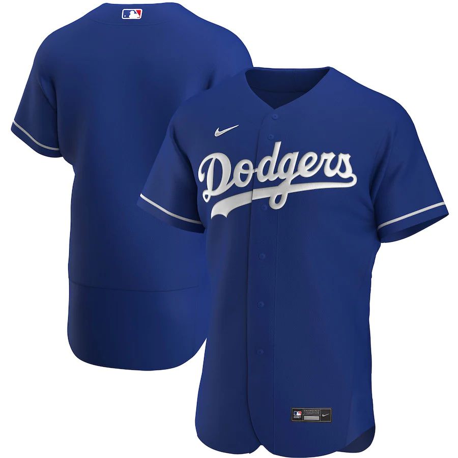 Mens Los Angeles Dodgers Nike Royal Alternate Authentic Team MLB Jerseys